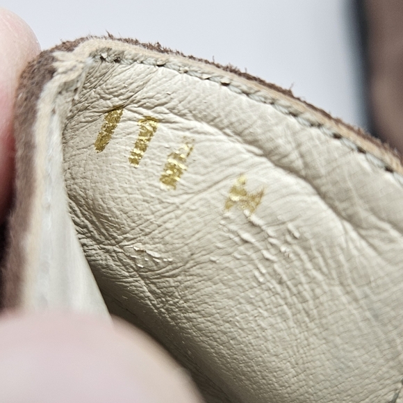 Amalfi By Rangoni Womens Bootie Sz 11.5M Enrico Chelsea Brown Suede Lightweight - Picture 12 of 13